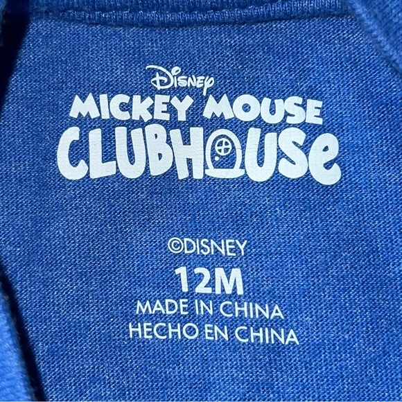 Disney Mickey Mouse Baby Boy’s Tee Shirt Top Size 12 Months - Picture 3 of 3